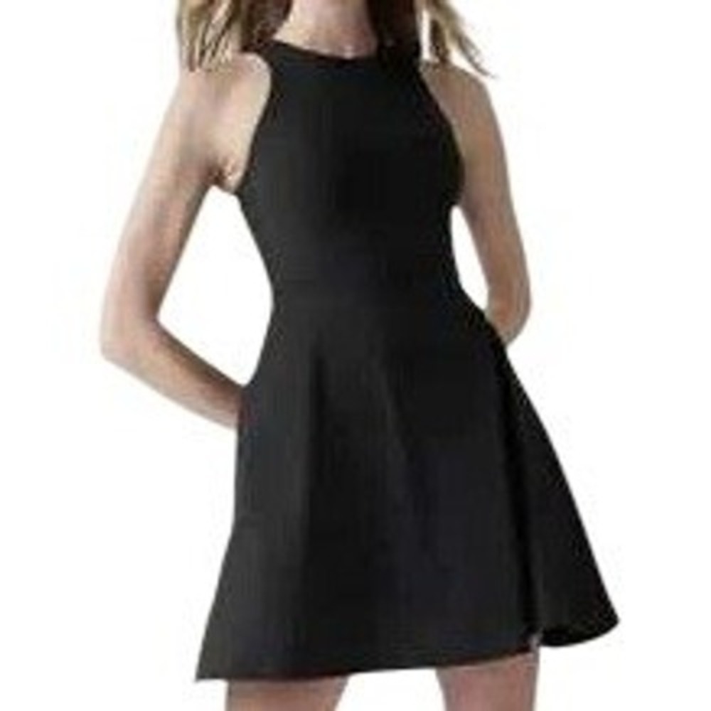 Athleta Conscious Dress Black‎ Women's XS A-Line with Pockets LBD